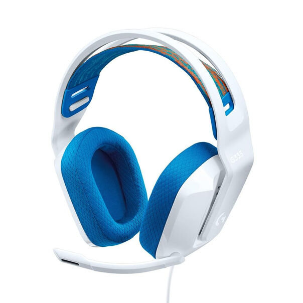 Headset Gamer com Fio Logitech Lightspeed G335 3.5mm Para Xbox PS4 PS5 PC Branco image number null
