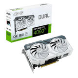 Placa de Vídeo Asus GeForce RTX 4060 TI Dual White OC 8G GDDR6 128 bits - DUAL-RTX4060TI-O8G-WHITE - Branco