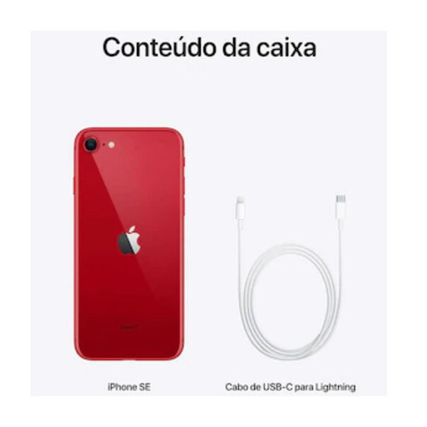 iPhone Apple SE Terceira Geração 64 GB Product Red Tela de 4.7 Pol Câmera 12MP - Vermelho - Bivolt image number null