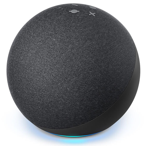Smart Speaker Amazon Echo 4ª Geração com Hub de Casa Inteligente e Alexa - Preto image number null