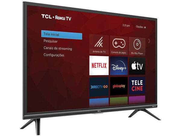 Smart TV 43” Full HD LED TCL Roku TV 43RS520 Wi-Fi Alexa Google e Siri  3 HDMI 1 USB - 43 image number null