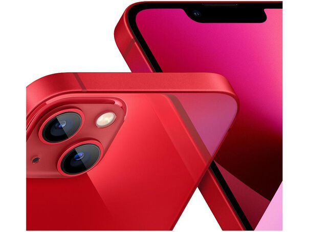 Apple iPhone 13 128GB (PRODUCT)RED Tela 6 1” 12MP iOS + Carregador de Parede Entrada USB-C Geonav - Red image number null