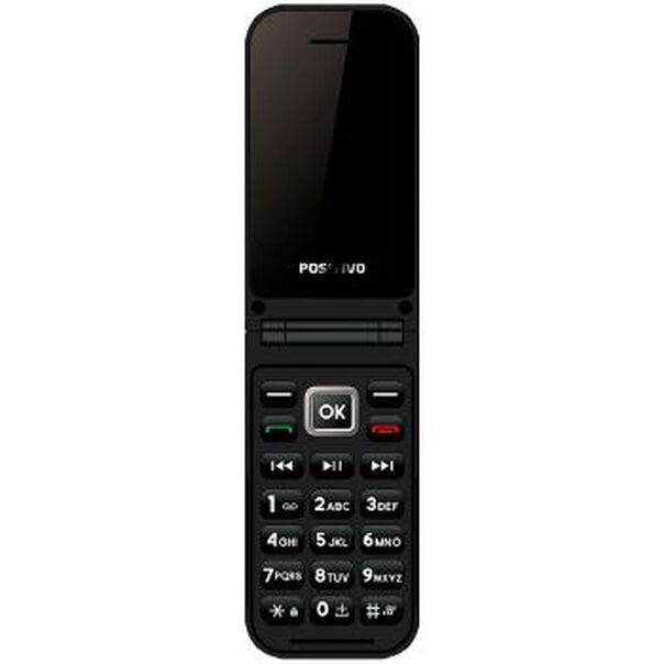 Celular Positivo Feature Phone FLIP P-50 Dual - 11150408 Preto Quadriband image number null