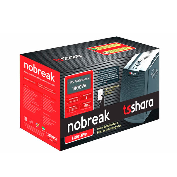 Nobreak TS Shara UPS XPro Professional 1800VA Universal Bivolt - 4537 - Preto image number null