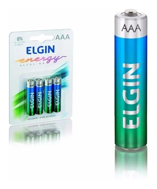 Pilha Alcalina AAA Elgin Energy Lr3 1 5v Pacote C- 4 image number null