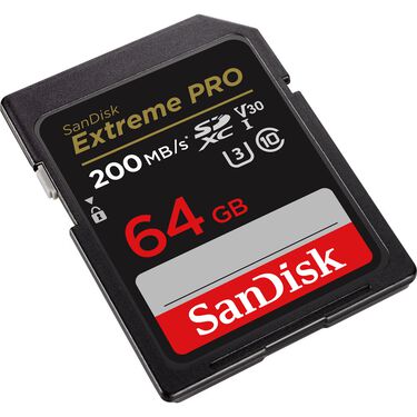 Cartão SDXC 64Gb SanDisk Extreme Pro 200Mb-s 4K UHS-I - V30 - U3 - Classe 10 image number null