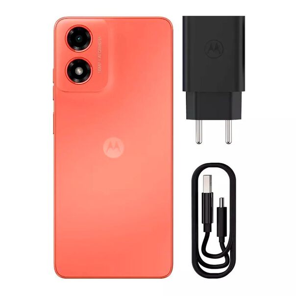 Smartphone Motorola Moto G04 128gb 4gb + 4gb Ram Boost 6.6” Câm. 16mp Coral Coral image number null