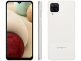 Smartphone Samsung Galaxy A12 64GB Branco 4G Octa-Core 4GB RAM 6 5” Câm. Quádrupla + Selfie 8MP  - 64GB - Branco