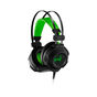 Headset Gamer Warrior Swan USB+P2 Stereo Preto-Verde - PH225 PH225