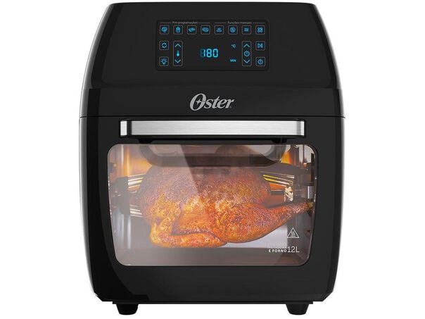 Fritadeira Elétrica sem Óleo-Air Fryer Oster Oven Preta com Forno - 110V image number null