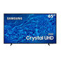 Smart TV 65 Crystal UHD 4K Samsung 65BU8000 + Controle Sem Fio Xbox Series - Carbon Black + Cabo USB-C - Preto
