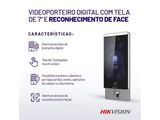 Controle de Acesso Facial C  Video Porteiro Hikvision DS-K1T671MF-L 10.000 Faces