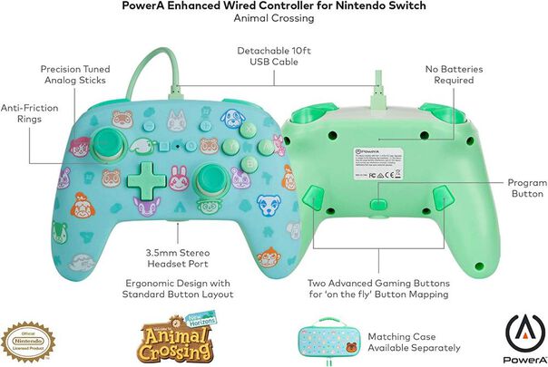 Controle Powera Wired (com Fio) - Animal Crossing - Switch image number null
