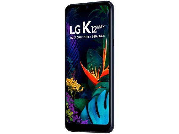 Smartphone LG K12 Max 32GB Preto 4G Octa Core 3GB RAM Tela 6 26” Câm. Dupla + Câm. Selfie 13MP image number null