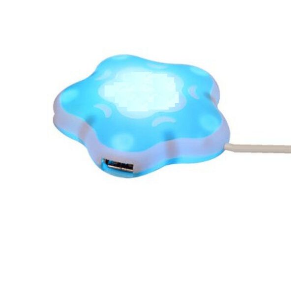 Hub USB 4 Portas USB2.0 (Azul) image number null