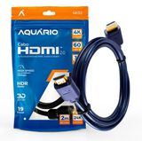 Cabo HDMI Aquário 2.0 4K 3D 19 Pinos - 2 Metros 4K02