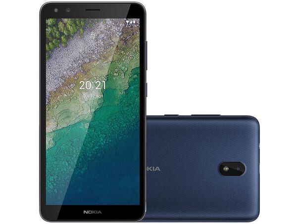 Smartphone Nokia C01 Plus 32GB Azul 4G Octa-Core 1GB RAM Tela 5 45” Câm. 5MP + Câm. Selfie 5MP  - 32GB - Azul image number null