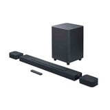 Soundbar JBL Bar 1000 com 7.1.4 Canais Com Alto-Falantes Surround Removíveis. MultiBea. Dolby Atmos e DTS:X - 440W RMS - Preto