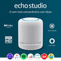 Smart Speaker Amazon Echo Studio com Alexa e Áudio de Alta Fidelidade - Branco - Bivolt