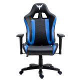 Cadeira Gamer Raven X-10  Preto e Azul  Com Almofadas  Reclinável  Descanso de Braço 4D  Estrutura em Metal