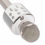 Microfone Bluetooth Karaokê Sem Fio Recarregável Prata
