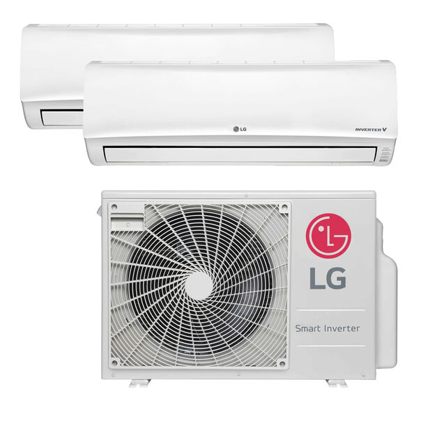 Ar Condicionado Multi Split Inverter LG 16.000 Btus com 2x Evap. 12.000 Quente e Frio 220v image number null
