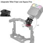 Cabeça Mini Ball Head Mamen SH-02 360° com Adaptador de Sapata para Leds  Monitores e Câmeras