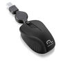Mouse Com Fio Wave Conexão USB 1200dpi Cabo de 75cm 3 Botões Textura Emborrachada Retrátil Preto - MO231 MO231