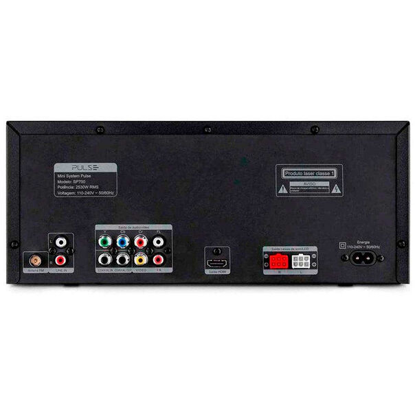 Mini System SP700 Bluetooth Leitor DVD e USB 2350W RMS Pulse - Preto - Bivolt image number null