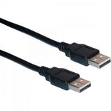 Cabo de Dados USB 2.0 a Macho X USB 2.0 a Macho 1.8M CBUS0006 Preto STORM