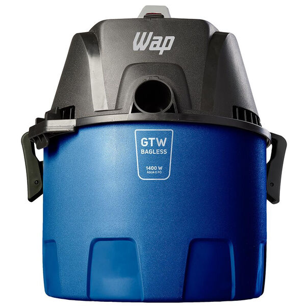 Aspirador de Água e Pó Wap GTW Bagless 1.400W Compacto 6 Litros com Soprador Preto e Azul - 110V image number null