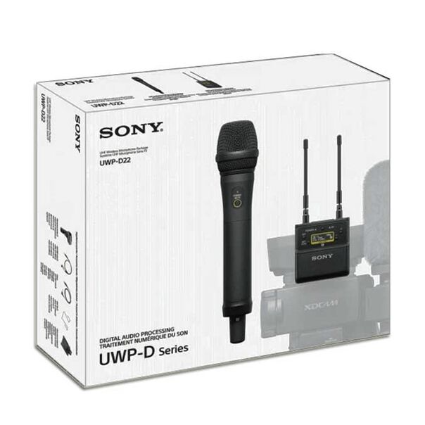 Sistema Wireless Sony UWP-D22 Microfone de Mão Cardioide Sem Fio com Montagem em Câmeras image number null