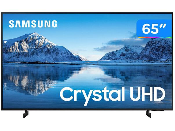 Smart TV 65” Crystal 4K Samsung 65AU8000 Wi-Fi Bluetooth HDR Alexa Built in 3 HDMI 2 USB - 65” image number null