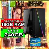 Computador Gamer Intel Core i7 16GB de Memória ssd 240|Gb Placa de Video Geforce 2GB