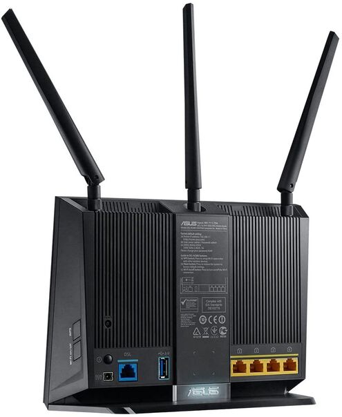 Roteador Gamer Wireless Asus Rt-ac68u, Dual Band Ac1900mbps, Aimesh, 3 Antenas, Usb 3.0, Dualcore, Rede Gigabit, Airadar image number null