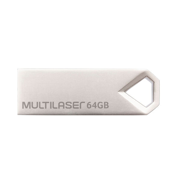 Pen drive Multilaser Diamond 64GB USB 2.0 Metálico - PD852 PD852 image number null