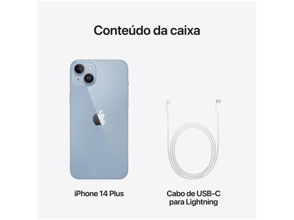 Apple Iphone 14 Plus 512gb Azul 6 7” 12mp  - Iphone 14 Plus - Tela 6 7” image number null