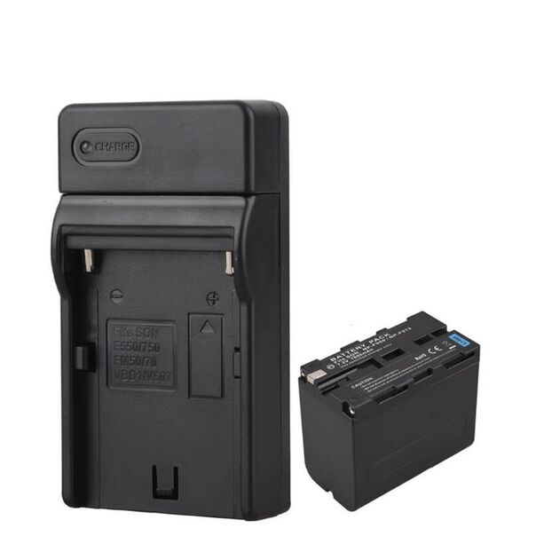 Kit Bateria e Carregador NP-F960 - NP-F970 para Sony  Monitores e Iluminadores de Led image number null